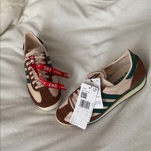 Adidas Classic Brown and Green Sneakers
